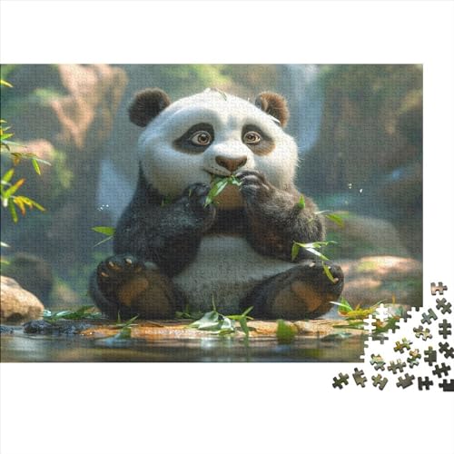 Panda Eating Bamboo 1000 Teile Puzzlespie Lernspiel Spielzeug Geschenk Holzpuzzles Herausforderung Für Erwachsene Und Kinder Ab 12 Jahren 1000pcs (75x50cm) von GAOYUCHUN