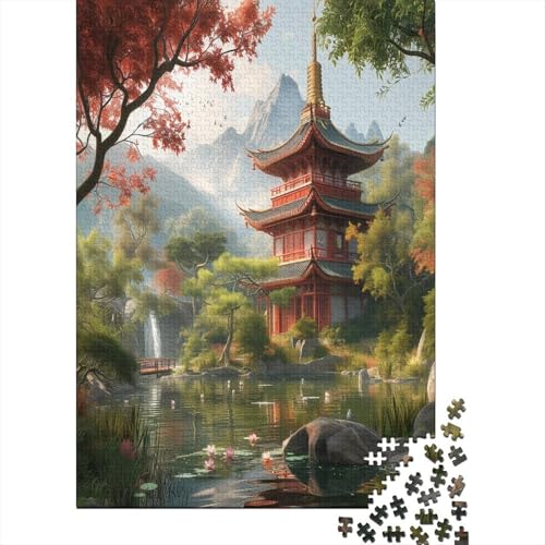 Park 1000 Teile Puzzle Spielzeug Puzzle Lernspiele Einfaches Puzzle Klassisches Puzzle Erwachsene Kinder 1000 Teile (75 x 50 cm) von GAOYUCHUN