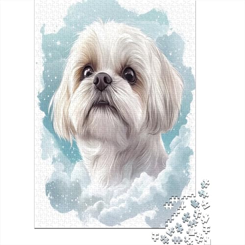 Pekingese Puzzle 1000 Teile Erwachsene UnregelmaBige Einzigartige Holzpuzzles Stressabbau-Spielzeug Für Erwachsene Und Kinder Ab 12 Jahren 1000pcs (75x50cm) von GAOYUCHUN