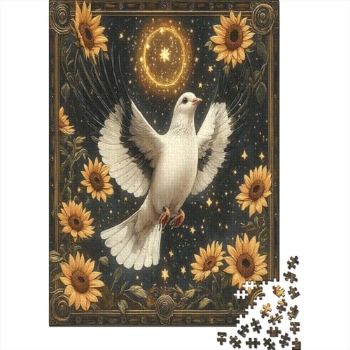 Pigeon Puzzle 1000 Teile Erwachsene Lernspiel Spielzeug Geschenk Holzpuzzle Erwachsene Für Erwachsene Und Kinder 1000pcs (75x50cm) von GAOYUCHUN