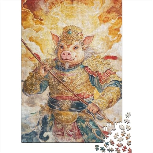 Piggy 1000 Teile Puzzles Lernspiel Spielzeug Geschenk Puzzle 1000 Teile Puzzles Heim Dekoration Stressabbau-Spielzeug Für Erwachsene Und Kinder Ab 12 Jahren 1000pcs (75x50cm) von GAOYUCHUN