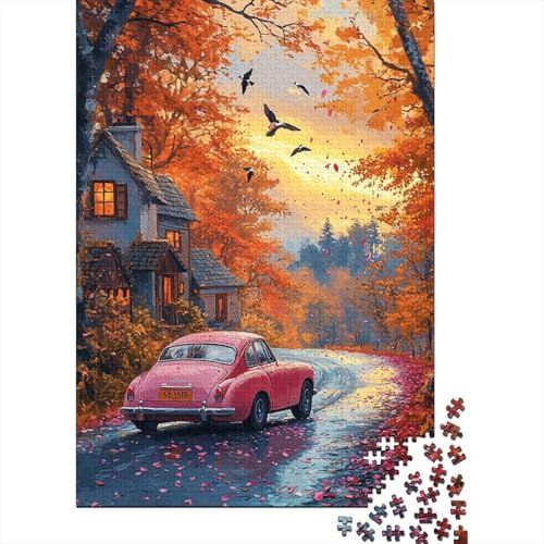 Pink Car Puzzle 1000 Teile Erwachsene Heim Dekoration Holzpuzzle Erwachsene Für Erwachsene Und Kinder Ab 12 Jahren 1000pcs (75x50cm) von GAOYUCHUN