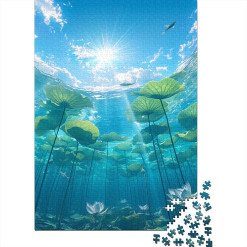 Pond Under Clear Sky 1000 Stück Puzzles Lernspiel Spielzeug Geschenk Puzzle 1000 Teile Holzpuzzle Erwachsene Herausforderung Für Erwachsene Und Kinder Ab 12 Jahren 1000pcs (75x50cm) von GAOYUCHUN