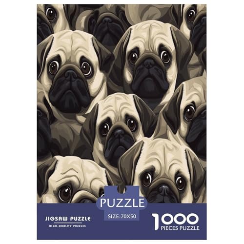 Pug Puzzle 1000 Teile Schwer Puzzle Spielzeug Lernspiel Impossible Herausforderung Spielzeug Für Erwachsene Und Kinder in Bewährter 70x50cm/1000pcs Pug Puzzle 1000 Teile Schwer Puzzle Spielzeug Lernspiel Impossible Herausforderung Spielzeug Für Erwachsene Und Kinder in Bewährter 70x50cm/1000pcs von GAOYUCHUN