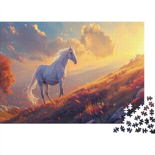 Purple Horse Puzzle 300 Teile Für Erwachsene Puzzles Brain Challenge Spielen Character Puzzles Spiel Für Erwachsene Und Kinder Ab 12 Jahren 300pcs (40x28cm) von GAOYUCHUN