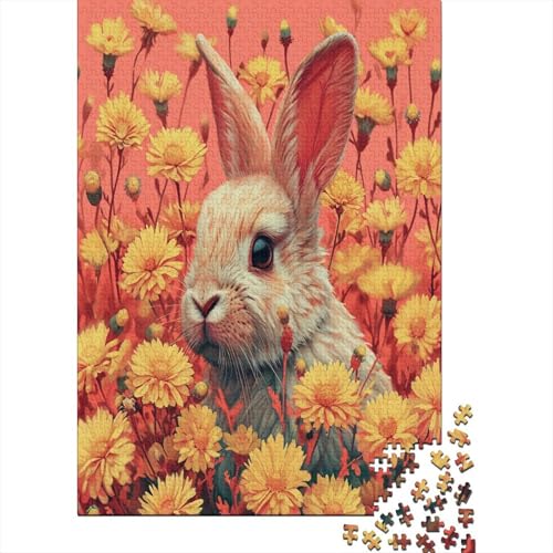 Rabbit 1000 Stück Puzzles Lernspiel Spielzeug Geschenk Geschicklichkeitsspiel Für Die Ganze Familie Puzzle Für Erwachsene Und Kinder Ab 14 Jahren 1000pcs (75x50cm) von GAOYUCHUN