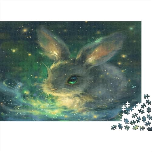 Rabbit Puzzle für Erwachsene 1000 Teile Puzzle für Erwachsene 1000 Teile Lernspiel Puzzle anspruchsvolles Spiel Geschenke und Spielzeug für Erwachsene 1000 Stück (75 x 50 cm) von GAOYUCHUN