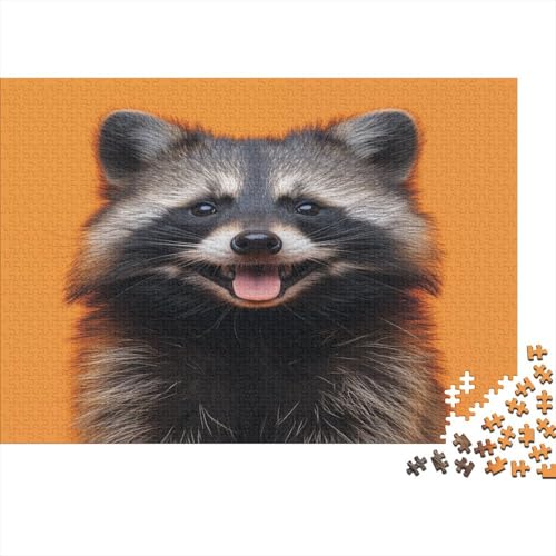 Raccoon Dog 1000 Teile Puzzlespiel Entspannung und Intelligenz zur Stresslinderung Puzzle für Erwachsene und Familien 1000 Stück (75 x 50 cm) von GAOYUCHUN