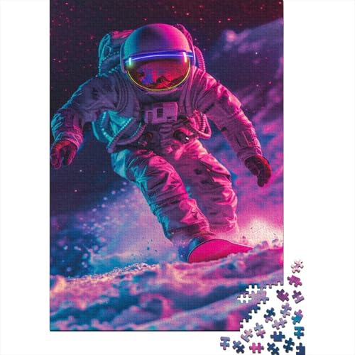 Rad Astronaut Snowboarder 1000-teiliges Puzzle Für Erwachsene Kinder Geschicklichkeitsspiel Für Die Ganze Familie Puzzle Für Erwachsene Und Kinder Ab 14 Jahren 1000pcs (75x50cm) von GAOYUCHUN