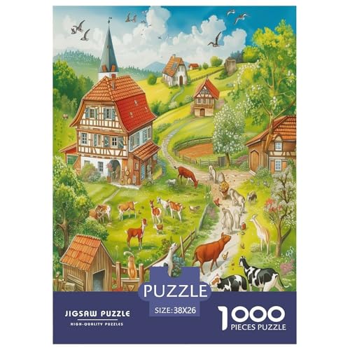 Ranchen Puzzles 1000 Teile Schwer Puzzle Spielzeug Pädagogisches Spiel Impossible Herausforderungsspielzeug Für Erwachsene Und Kinder Ab 12 Jahren 38x26cm/1000pcs Ranchen Puzzles 1000 Teile Schwer Puzzle Spielzeug Pädagogisches Spiel Impossible Herausforderungsspielzeug Für Erwachsene Und Kinder Ab 12 Jahren 38x26cm/1000pcs von GAOYUCHUN