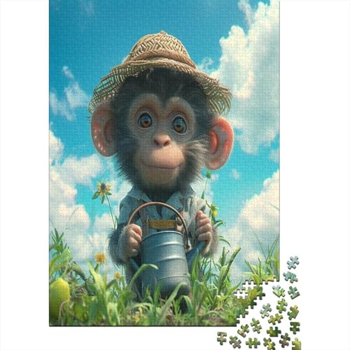 Real Monkey 500 Teile Puzzle Für Erwachsene Ein Herausforderndes Rätsel Für Erwachsene Und Kinder Ab 12 Jahren 500pcs (52x38cm) von GAOYUCHUN