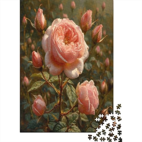 Rose Bush 300 Teile Puzzle Für Erwachsene Geschicklichkeitsspiel Für Die Ganze Familie Puzzle Für Erwachsene Und Kinder Ab 14 Jahren 300pcs (40x28cm) von GAOYUCHUN