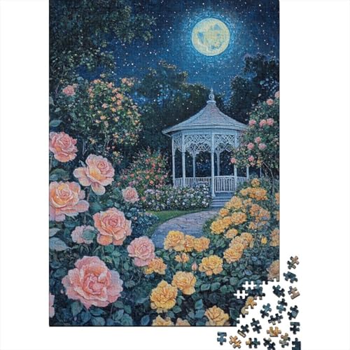 Rose Garden 1000 Teile Puzzles Geschenkideen Holzpuzzle Erwachsene Abbauen Familien Für Erwachsene Und Kinder Ab 12 Jahren 1000pcs (75x50cm) von GAOYUCHUN