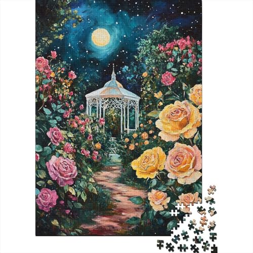 Rose Garden 1000 Teile Puzzles Lernspiel Spielzeug Geschenk Puzzle 1000 Teile Puzzles Heim Dekoration Stressabbau-Spielzeug Für Erwachsene Und Kinder Ab 12 Jahren 1000pcs (75x50cm) von GAOYUCHUN