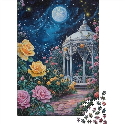 Rose Garden Puzzle 1000 Teile Erwachsene Lernspiel Spielzeug Geschenk Holzpuzzle Erwachsene Für Erwachsene Und Kinder 1000pcs (75x50cm) von GAOYUCHUN