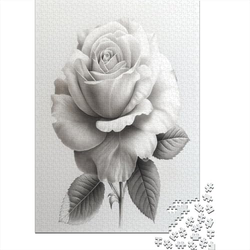 Rose Head Puzzle 500 Teile Für Erwachsene Puzzles Geschenke Für Frauen Für Erwachsene Und Kinder Ab 12 Jahren 500pcs (52x38cm) von GAOYUCHUN