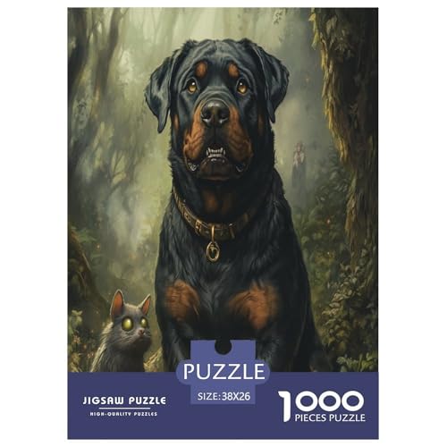 Rottweiler Puzzles 1000 Teile Schwer Puzzle Spielzeug Pädagogisches Spiel Impossible Herausforderung Spielzeug Für Erwachsene Kinder 38x26cm/1000pcs Rottweiler Puzzles 1000 Teile Schwer Puzzle Spielzeug Pädagogisches Spiel Impossible Herausforderung Spielzeug Für Erwachsene Kinder 38x26cm/1000pcs von GAOYUCHUN