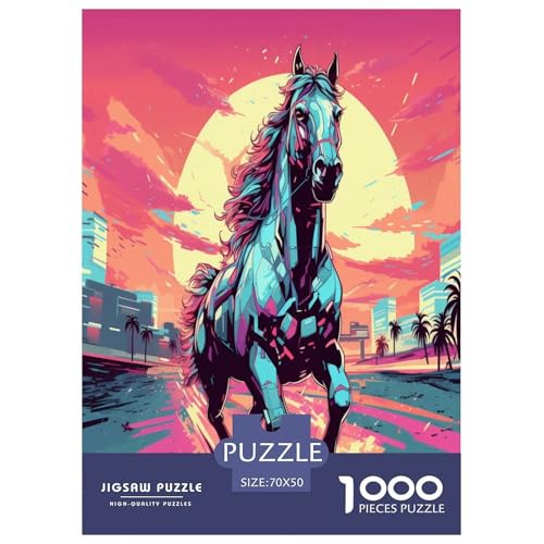 Running Pferd City Sky Puzzle 1000 Teile Schwer Puzzle Spielzeug Pädagogisches Spiel Impossible Herausforderung Spielzeug Für Erwachsene Kinder 70x50cm/1000pcs Running Pferd City Sky Puzzle 1000 Teile Schwer Puzzle Spielzeug Pädagogisches Spiel Impossible Herausforderung Spielzeug Für Erwachsene Kinder 70x50cm/1000pcs von GAOYUCHUN