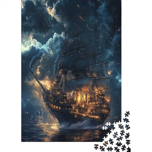 Sailboat Puzzle 1000 Teile Erwachsene Lernspiel Spielzeug Geschenk Holzpuzzle Erwachsene Für Erwachsene Und Kinder 1000pcs (75x50cm) von GAOYUCHUN