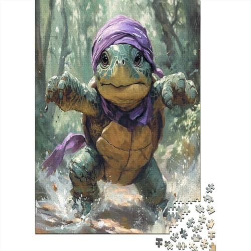 Scary Turtle 300 Teile Puzzle Für Erwachsene Geschicklichkeitsspiel Für Die Ganze Familie Puzzle Für Erwachsene Und Kinder Ab 14 Jahren 300pcs (40x28cm) von GAOYUCHUN