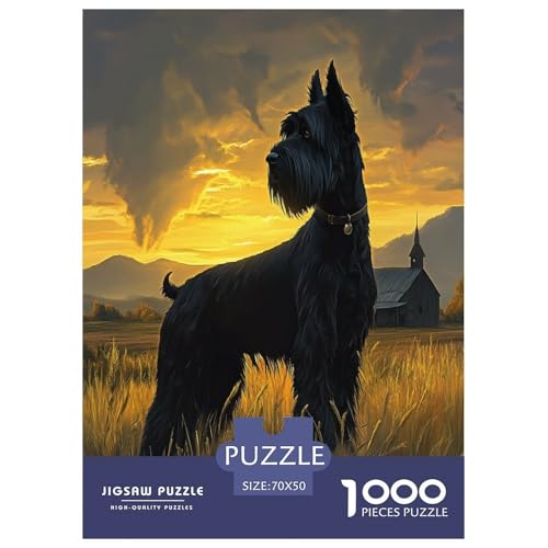 Schnauzer Puzzle 1000-teilige Schwer Puzzle Spielzeug Pädagogisches Spiel Impossible Herausforderungsspielzeug Für Erwachsene Und Kinder Ab 14 Jahren 70x50cm/1000pcs Schnauzer Puzzle 1000-teilige Schwer Puzzle Spielzeug Pädagogisches Spiel Impossible Herausforderungsspielzeug Für Erwachsene Und Kinder Ab 14 Jahren 70x50cm/1000pcs von GAOYUCHUN