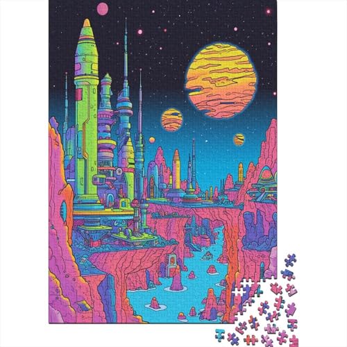 Sci-fi Puzzle 1000 Teile Für Erwachsene Heimdekoration Holzpuzzle Jigsaw Puzzle Für Erwachsene Und Kinder 1000 Teile (75 x 50 cm) von GAOYUCHUN