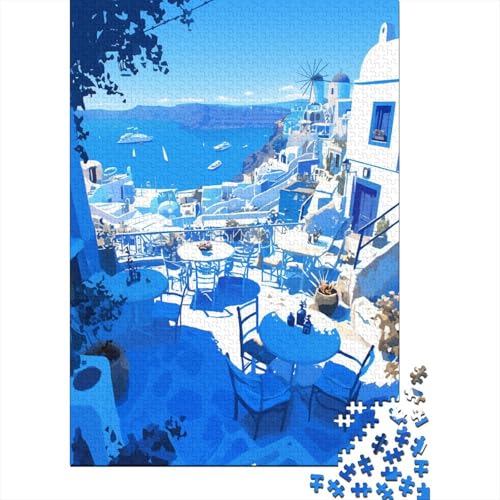 Seaside Town 1000 Stück Puzzles Heim Dekoration Puzzle 1000 Teile Holzpuzzle Erwachsene UnregelmaBige Einzigartige Für Erwachsene Und Kinder Ab 12 Jahren 1000pcs (75x50cm) von GAOYUCHUN