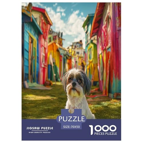 Shih Tzu Puzzle 1000-teilige Schwer Puzzle Spielzeug Lernspiel Impossible Herausforderung Spielzeug Für Erwachsene Und Kinder Ab 14 Jahren 70x50cm/1000pcs Shih Tzu Puzzle 1000-teilige Schwer Puzzle Spielzeug Lernspiel Impossible Herausforderung Spielzeug Für Erwachsene Und Kinder Ab 14 Jahren 70x50cm/1000pcs von GAOYUCHUN