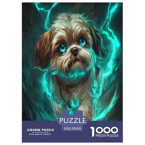 Shih Tzu Puzzle 1000-teilige Schwer Puzzle Spielzeug Pädagogisches Spiel Impossible Herausforderungsspielzeug Für Erwachsene Und Kinder in Bewährter 70x50cm/1000pcs Shih Tzu Puzzle 1000-teilige Schwer Puzzle Spielzeug Pädagogisches Spiel Impossible Herausforderungsspielzeug Für Erwachsene Und Kinder in Bewährter 70x50cm/1000pcs von GAOYUCHUN