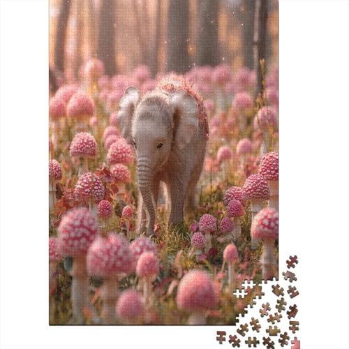 Small Elephant Puzzle 500 Teile Für Erwachsene Puzzles Geschicklichkeitsspiel Für Die Ganze Familie Puzzle Für Erwachsene Und Kinder Ab 14 Jahren 500pcs (52x38cm) von GAOYUCHUN