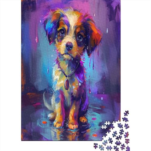 Small Puppy 500 Stück Puzzles Für Erwachsene Teenager Lernspiel Spielzeug Geschenk Puzzle Für Erwachsene Und Kinder Ab 14 Jahren 500pcs (52x38cm) von GAOYUCHUN