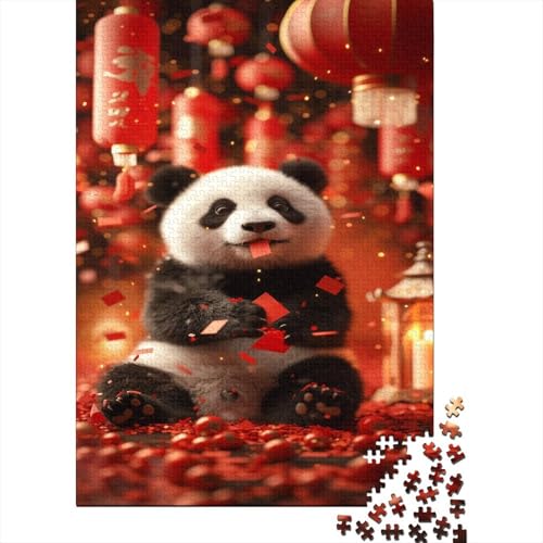 Smilling Panda 1000-teiliges Puzzle Für Erwachsene Kinder Moderne Heimdekoration Puzzle Für Erwachsene Und Kinder Ab 14 Jahren 1000pcs (75x50cm) von GAOYUCHUN