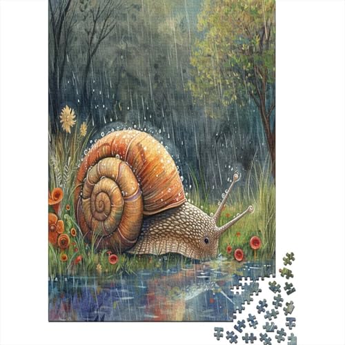 Snail Comfy 300 Teile Puzzle Für Erwachsene Geschicklichkeitsspiel Für Die Ganze Familie Für Erwachsene Und Kinder Ab 12 Jahren 300pcs (40x28cm) von GAOYUCHUN