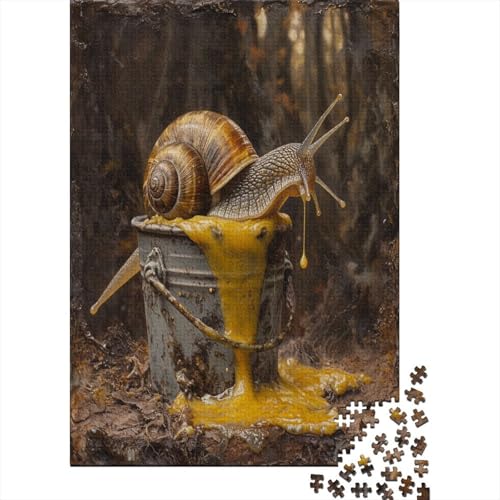 Snail Dragging 500 Stück Puzzles Für Erwachsene Teenager Moderne Heimdekoration Puzzle Für Erwachsene Und Kinder Ab 14 Jahren 500pcs (52x38cm) von GAOYUCHUN