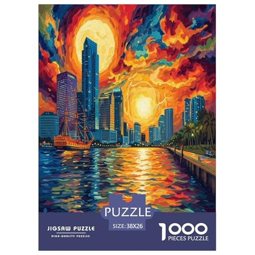 Sonnenuntergang über dem Hafen Puzzle 1000 Teile Schwer Puzzle Spielzeug Lernspiel Impossible Herausforderung Spielzeug Für Erwachsene Und Kinder in Bewährter 38x26cm/1000pcs Sonnenuntergang über dem Hafen Puzzle 1000 Teile Schwer Puzzle Spielzeug Lernspiel Impossible Herausforderung Spielzeug Für Erwachsene Und Kinder in Bewährter 38x26cm/1000pcs von GAOYUCHUN
