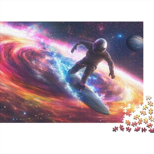 Space Surfer 500 Teile Puzzle Für Erwachsene Ein Herausforderndes Rätsel Für Erwachsene Und Kinder Ab 12 Jahren 500pcs (52x38cm) von GAOYUCHUN