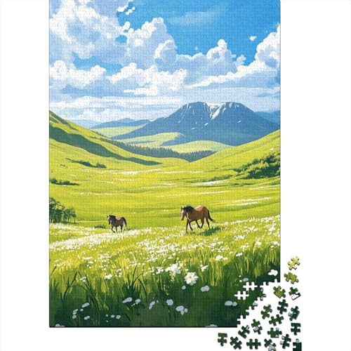 Spring Scene Puzzle 1000 Teile Erwachsene Lernspiel Spielzeug Geschenk Holzpuzzle Erwachsene Für Erwachsene Und Kinder 1000pcs (75x50cm) von GAOYUCHUN