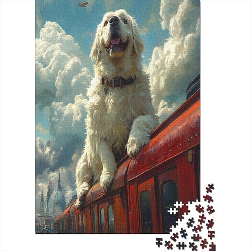 St. Bernard Puzzle 1000 Teile Erwachsene Lernspiel Spielzeug Geschenk Holzpuzzle Erwachsene Für Erwachsene Und Kinder 1000pcs (75x50cm) von GAOYUCHUN