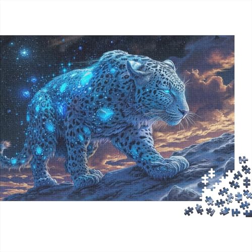 Star Leopard 1000 Stück Puzzles Lernspiel Spielzeug Geschenk Geschicklichkeitsspiel Für Die Ganze Familie Puzzle Für Erwachsene Und Kinder Ab 14 Jahren 1000pcs (75x50cm) von GAOYUCHUN