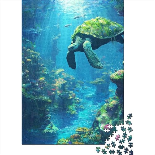 Submarine World 1000-teiliges Puzzle UnregelmaBige Einzigartige Puzzle 1000 Teile Holzpuzzle Erwachsene Herausforderung Für Erwachsene Und Kinder Ab 12 Jahren 1000pcs (75x50cm) von GAOYUCHUN