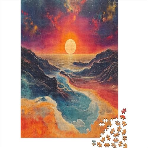 Sunsets 300 Stück Puzzles Lernspiel Spielzeug Geschenk Geschicklichkeitsspiel Für Die Ganze Familie Puzzle Für Erwachsene Und Kinder Ab 14 Jahren 300pcs (40x28cm) von GAOYUCHUN