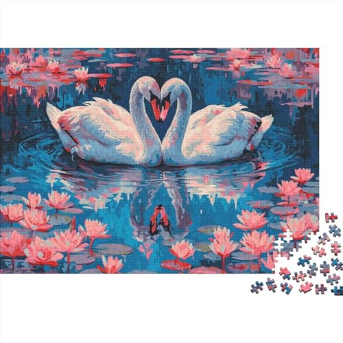 Swans Puzzle 300 Teile Für Erwachsene Puzzles Lernspiel Spielzeug Geschenk Für Erwachsene Und Kinder Ab 12 Jahren 300pcs (40x28cm) von GAOYUCHUN