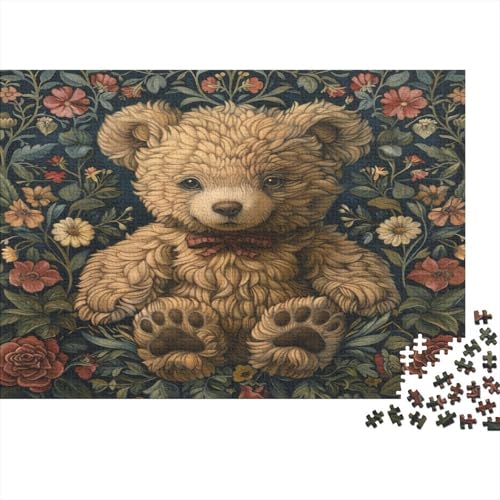 Teddy Bear, 1000 Teile Egalisches Puzzle Für Liebe Und Freund Unmögliches Puzzle Buntes Puzzle Jigsaw Puzzle Für Erwachsene Und Kinder 1000 Teile (75 x 50 cm) von GAOYUCHUN