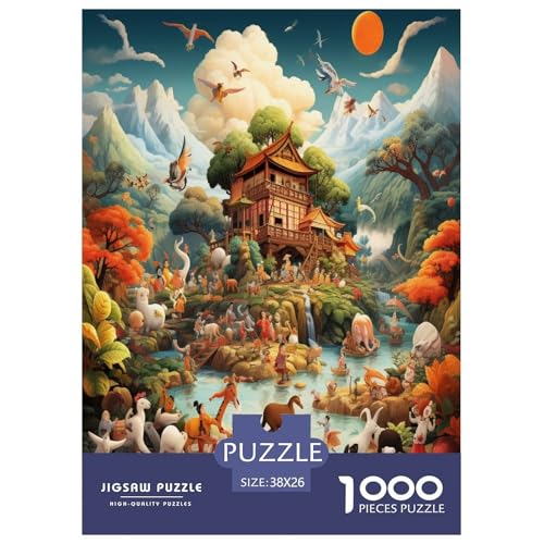 Tierwelt Puzzle 1000 Teile Schwer Puzzle Spielzeug Pädagogisches Spiel Impossible Herausforderungsspielzeug Für Erwachsene Und Kinder Ab 12 Jahren 38x26cm/1000pcs Tierwelt Puzzle 1000 Teile Schwer Puzzle Spielzeug Pädagogisches Spiel Impossible Herausforderungsspielzeug Für Erwachsene Und Kinder Ab 12 Jahren 38x26cm/1000pcs von GAOYUCHUN