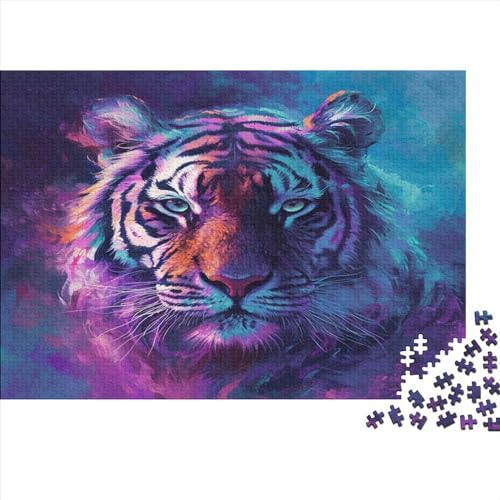 Tiger 1000 Teile Puzzle Für Erwachsene Geschicklichkeitsspiel Für Die Ganze Familie Für Erwachsene Und Kinder Ab 12 Jahren 1000pcs (75x50cm) von GAOYUCHUN