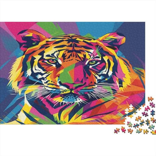 Tiger 300 Teile Puzzle Für Erwachsene Geschicklichkeitsspiel Für Die Ganze Familie Für Erwachsene Und Kinder Ab 12 Jahren 300pcs (40x28cm) von GAOYUCHUN