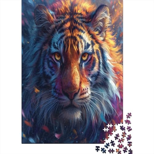 Tigre 300-teiliges Puzzle Für Erwachsene Kinder Geschicklichkeitsspiel Für Die Ganze Familie Puzzle Für Erwachsene Und Kinder Ab 14 Jahren 300pcs (40x28cm) von GAOYUCHUN