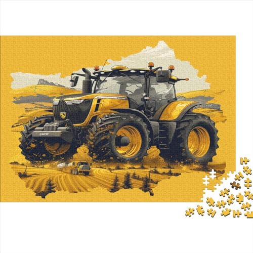 Tractor Puzzle 1000 Teile für Erwachsene Holzpuzzle 1000 Teile für Erwachsene Puzzlespiel Dekoration Puzzle 1000 Teile (75 x 50 cm) von GAOYUCHUN