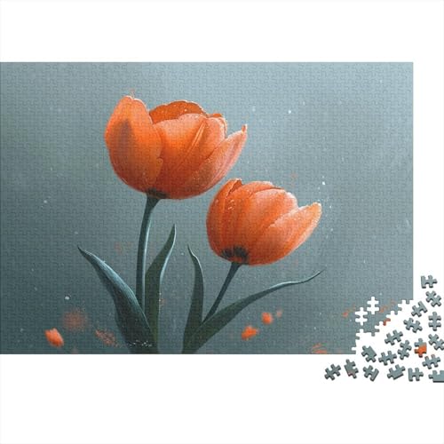 Tulips 500 Teile Puzzle Für Erwachsene Geschicklichkeitsspiel Für Die Ganze Familie Puzzle Für Erwachsene Und Kinder Ab 14 Jahren 500pcs (52x38cm) von GAOYUCHUN