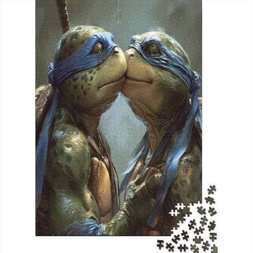 Turtle Couple Puzzle 1000 Teile Für Erwachsene Puzzles Geschicklichkeitsspiel Für Die Ganze Familie Puzzle Für Erwachsene Und Kinder Ab 14 Jahren 1000pcs (75x50cm) von GAOYUCHUN